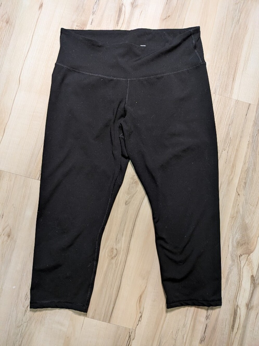 Old Navy Active Powerpress High Rise Black Leggings Cropped